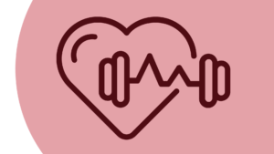 Dumbbell Heart Graphic