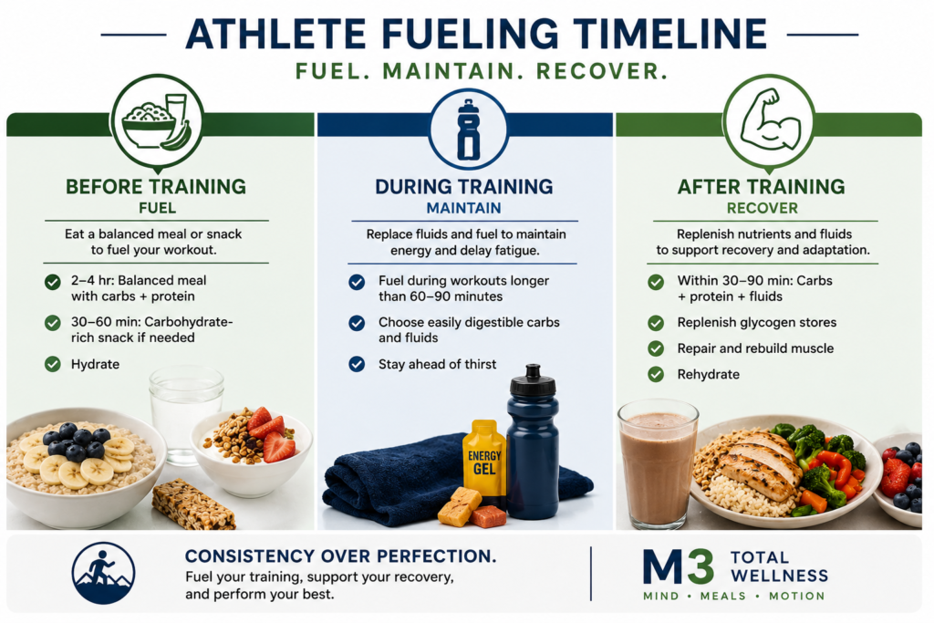 Athlete Fueling Timeline