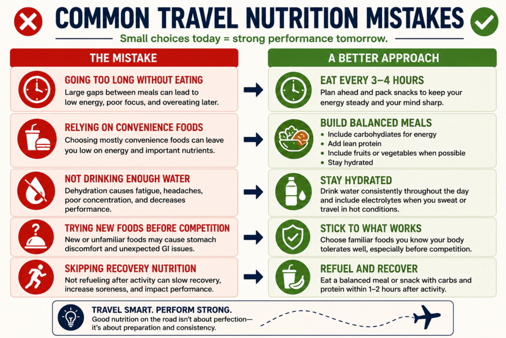 Common Travel Nutrition for Athletes